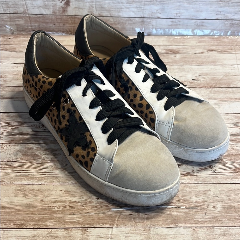 Vici Marcie 9 Brown and Black Sneakers with Mixed-Material Design